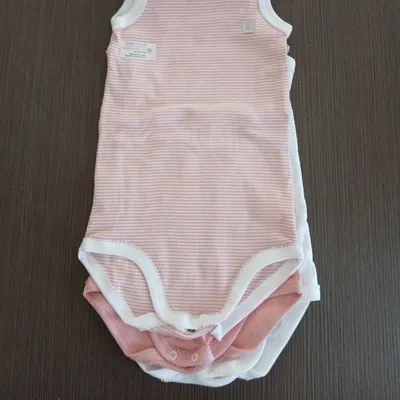 Lot 3 bodies fille sans manches petit bateau 86 cm 24 mois